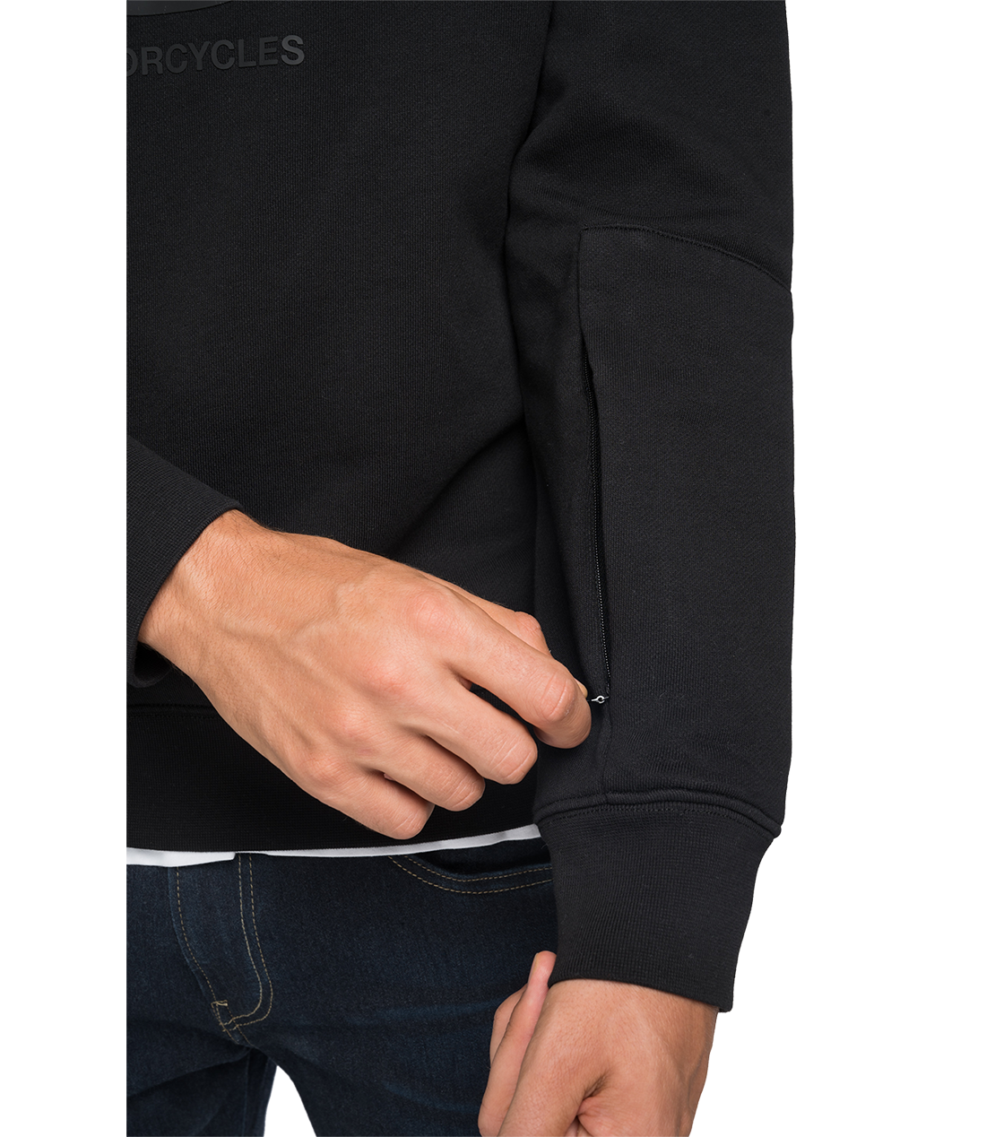 コットンクルーネック スウェットシャツ REPLAY FOR HUSQVARNA 詳細画像 ブラック 7